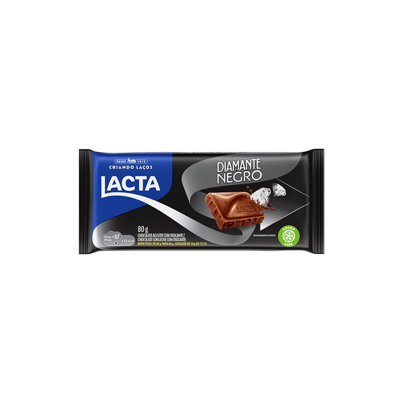 CHOC BR LACTA DIAMANTE NEGRO 80g
